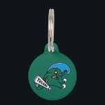 Tulane University Wave | Add Pet's Information Pet ID Tag<br><div class="desc">Check out these official Tulane University designs! Personalize your own Tulane Green Wave merchandise on Zazzle.com. These products make perfect gifts for the Tulane student,  alumni,  fan,  or family member in your life!</div>