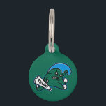 Tulane University Wave | Add Pet's Information Pet ID Tag<br><div class="desc">Check out these official Tulane University designs! Personalize your own Tulane Green Wave merchandise on Zazzle.com. These products make perfect gifts for the Tulane student,  alumni,  fan,  or family member in your life!</div>