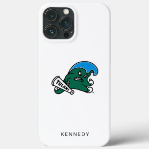 Tulane University Wave   Add Your Name iPhone 13 Pro Max Case