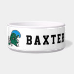 Tulane University Wave | Add Your Pet's Name Bowl<br><div class="desc">Check out these official Tulane University designs! Personalize your own Tulane Green Wave merchandise on Zazzle.com. These products make perfect gifts for the Tulane student,  alumni,  fan,  or family member in your life!</div>