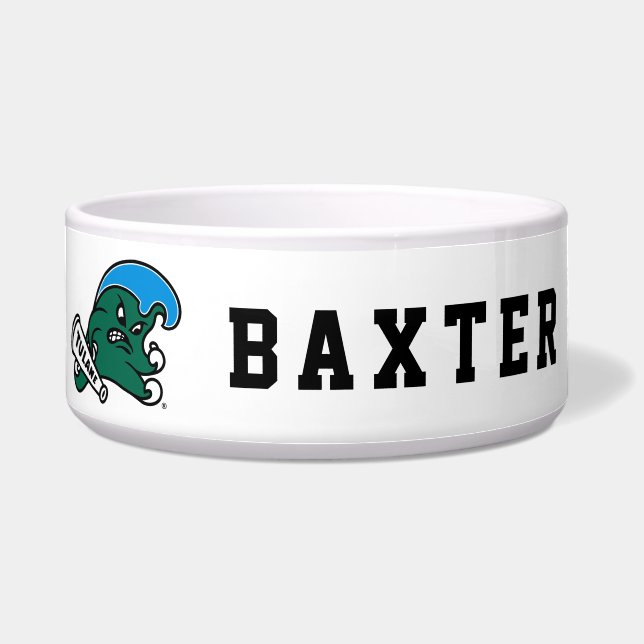 Tulane University Wave | Add Your Pet's Name Bowl (Front)
