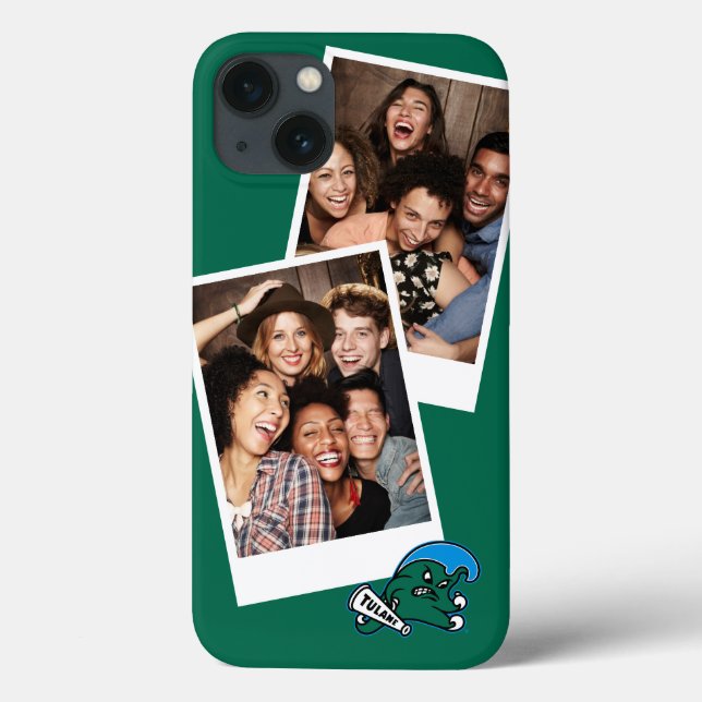 Tulane University Wave | Add Your Photos Case-Mate iPhone Case (Back)