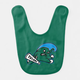 Tulane University Wave Baby Bib
