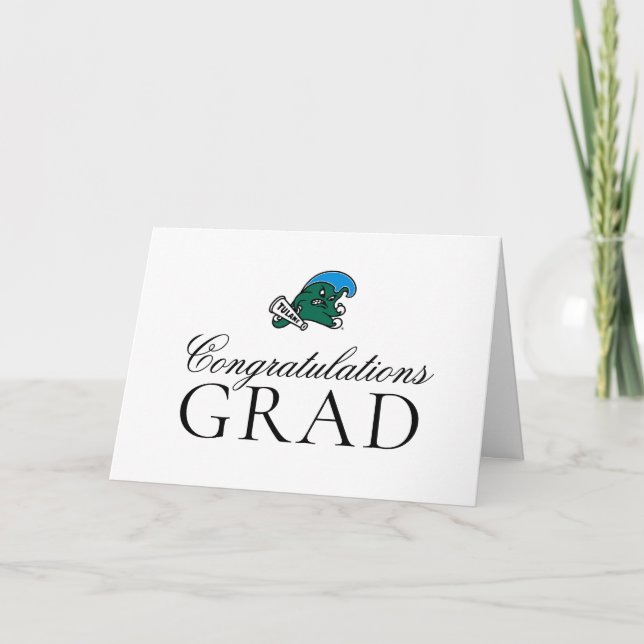 Tulane University Wave | Congratulations Graduate Card (Front)