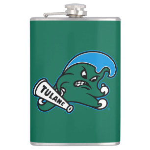 Tulane University Wave Flask