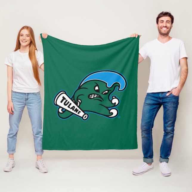 Tulane University Wave Fleece Blanket (In Situ)