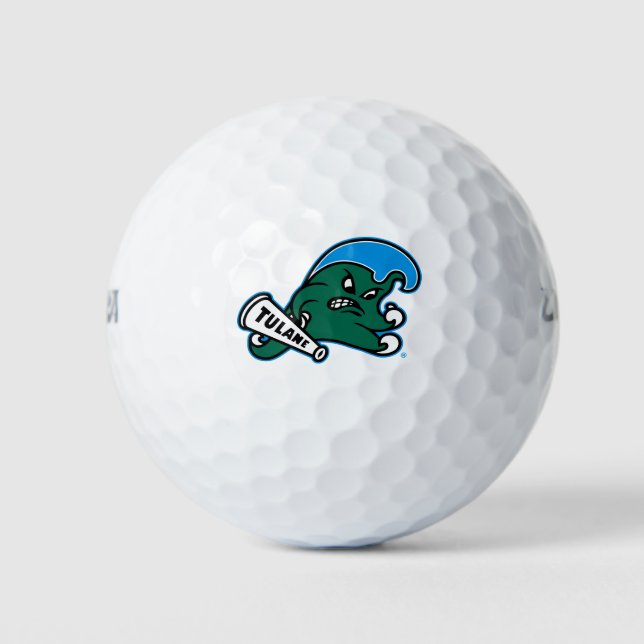 Tulane University Wave Golf Balls (Front)