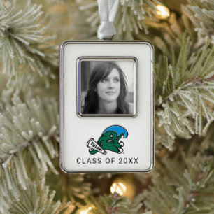 Tulane University Wave   Graduation Christmas Ornament