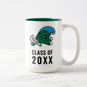 Tulane University Wave Graduation Two-Tone Coffee Mug