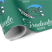 Tulane University Wave | Graduation Wrapping Paper (Roll Corner)