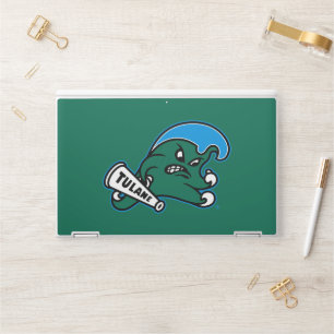 Tulane University Wave HP Laptop Skin
