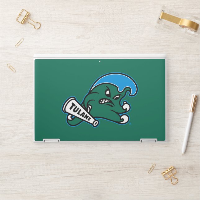 Tulane University Wave HP Laptop Skin (Desk)