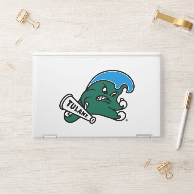 Tulane University Wave HP Laptop Skin (Desk)