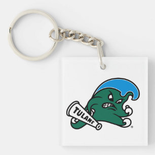 Tulane University Wave Keychain