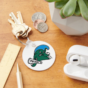 Tulane University Wave Keychain