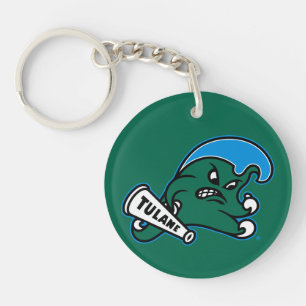 Tulane University Wave Keychain