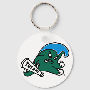 Tulane University Wave Keychain