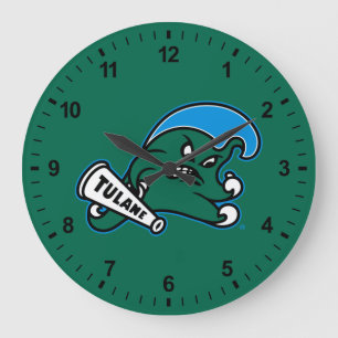 Tulane University Wave Large Clock