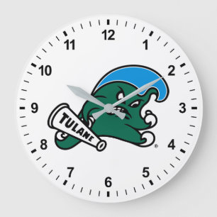 Tulane University Wave Large Clock