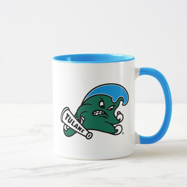 Tulane University Wave Mug (Right)
