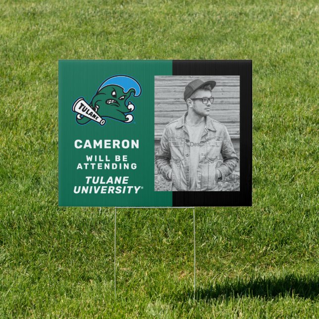 Tulane University Wave Sign (Insitu)
