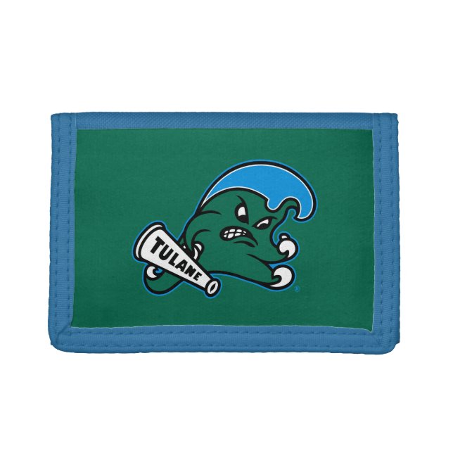 Tulane University Wave Trifold Wallet (Front)