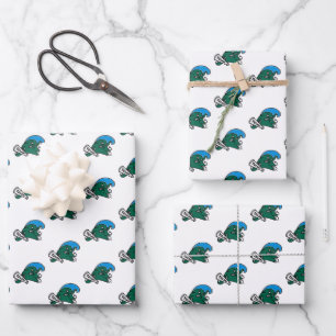 Tulane University Wave Wrapping Paper Sheets