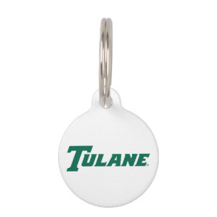 Tulane University Wordmark Add Pet's Information Pet ID Tag