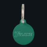 Tulane University Wordmark | Add Pet's Information Pet ID Tag<br><div class="desc">Check out these official Tulane University designs! Personalize your own Tulane Green Wave merchandise on Zazzle.com. These products make perfect gifts for the Tulane student,  alumni,  fan,  or family member in your life!</div>