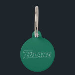 Tulane University Wordmark | Add Pet's Information Pet ID Tag<br><div class="desc">Check out these official Tulane University designs! Personalize your own Tulane Green Wave merchandise on Zazzle.com. These products make perfect gifts for the Tulane student,  alumni,  fan,  or family member in your life!</div>