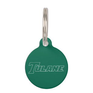 Tulane University Wordmark Add Pet's Information Pet ID Tag