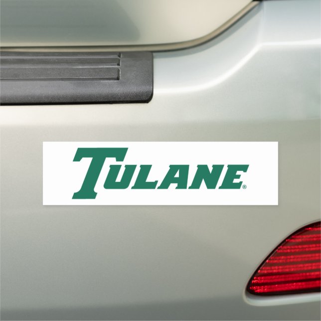 Tulane University Wordmark Car Magnet (In Situ)