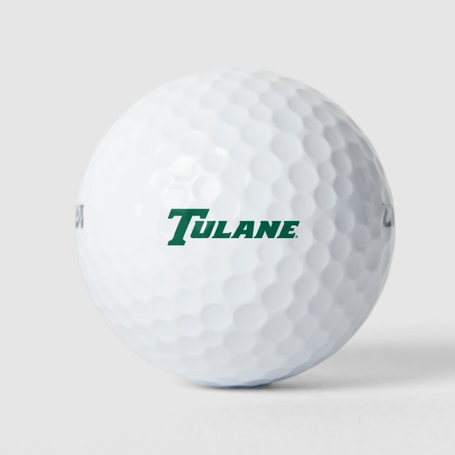 Tulane University Wordmark Golf Balls (Front)
