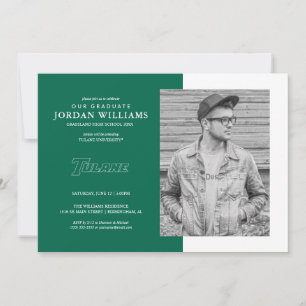 Tulane University Wordmark Graduation Announcement