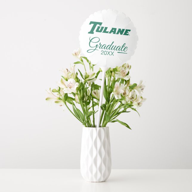 Tulane University Wordmark | Graduation Balloon (Vase)