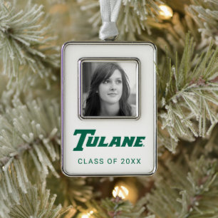 Tulane University Wordmark   Graduation Christmas Ornament
