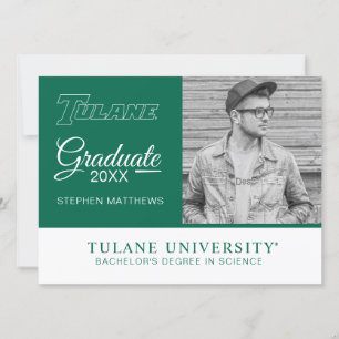 Tulane University Wordmark Graduation Invitation