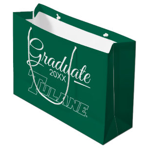 Tulane University Wordmark   Graduation Large Gift Bag