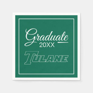 Tulane University Wordmark Graduation Napkins