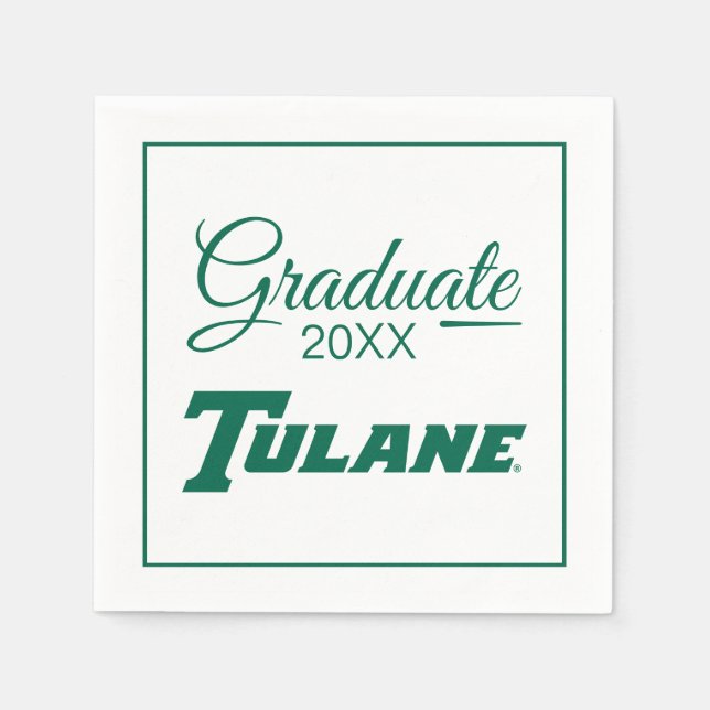 Tulane University Wordmark | Graduation Napkins (Front)