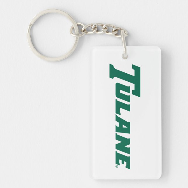 Tulane University Wordmark Keychain (Front)