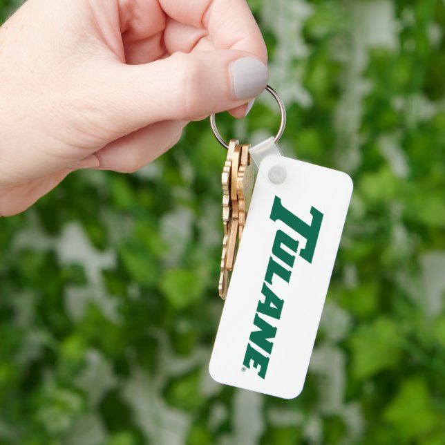 Tulane University Wordmark Keychain (Hand)