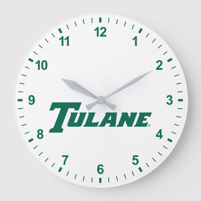 Tulane University Wordmark Large Clock (Front)