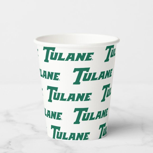Tulane University Wordmark Paper Cups (Back)