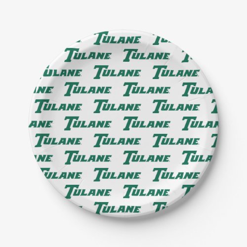 Tulane University Wordmark Paper Plates