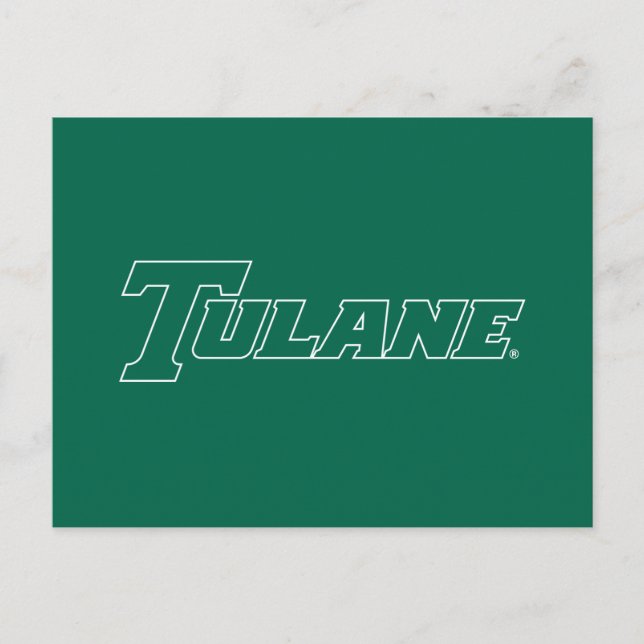 Tulane University Wordmark Postcard (Front)