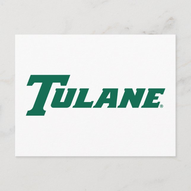 Tulane University Wordmark Postcard (Front)