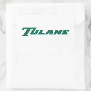 Tulane University Wordmark Rectangular Sticker