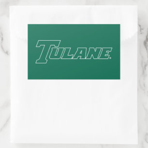 Tulane University Wordmark Rectangular Sticker