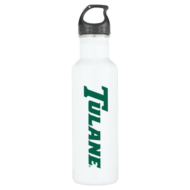 Tulane University Wordmark Stainless Steel Water Bottle (Front)
